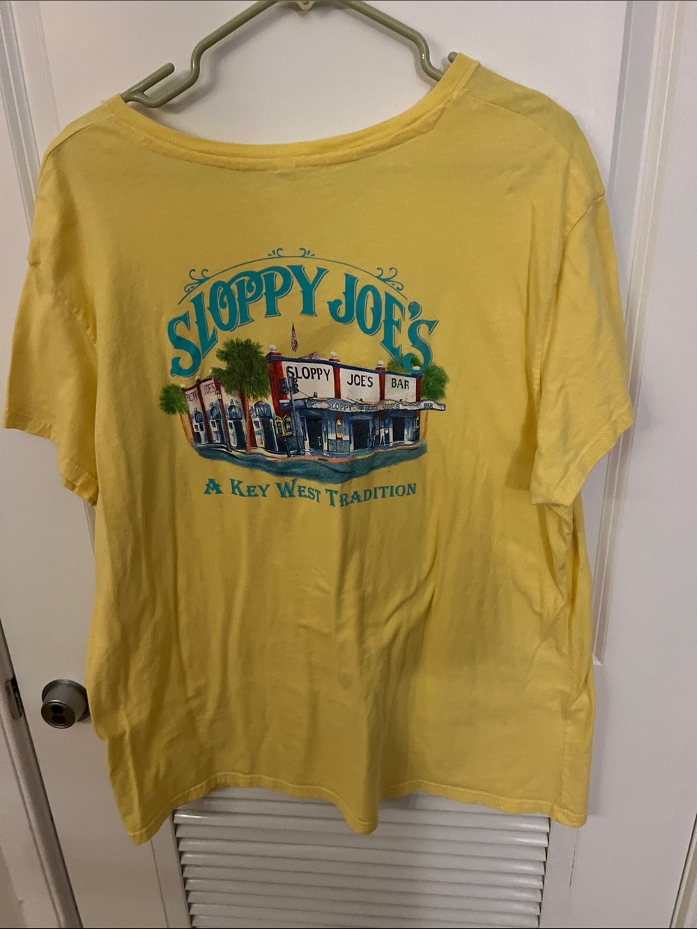 Sloppy Joe's Yellow Short Sleeve Tee - Key West Graphic